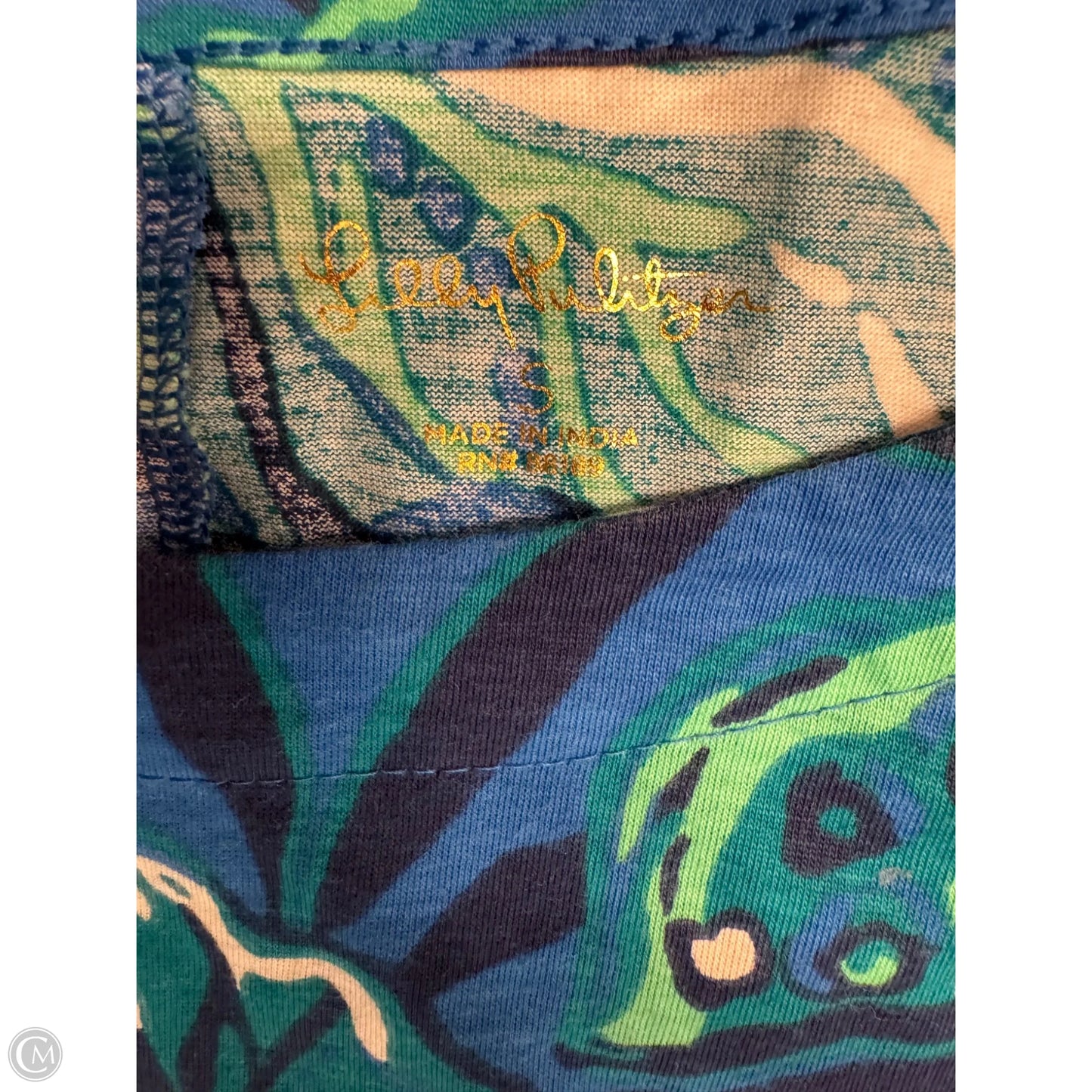 Dress Designer By Lilly Pulitzer In Blue & Green, Size: S