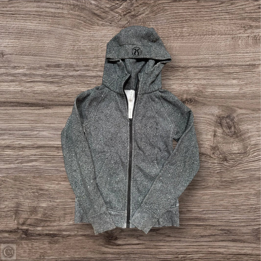 Athletic Jacket By Lululemon In Grey, Size: 6