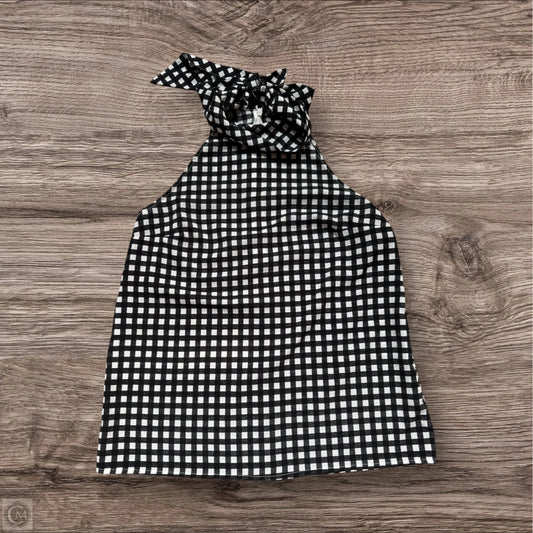 Top Sleeveless By Banana Republic In Black & White, Size: M