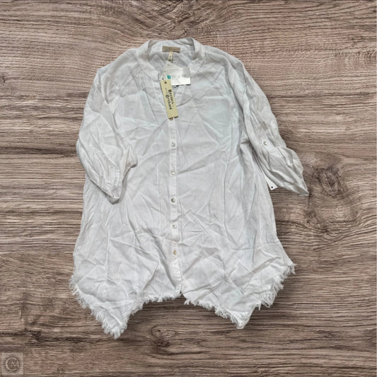 Top 3/4 Sleeve By HESTER ORCHARD In White, Size: M
