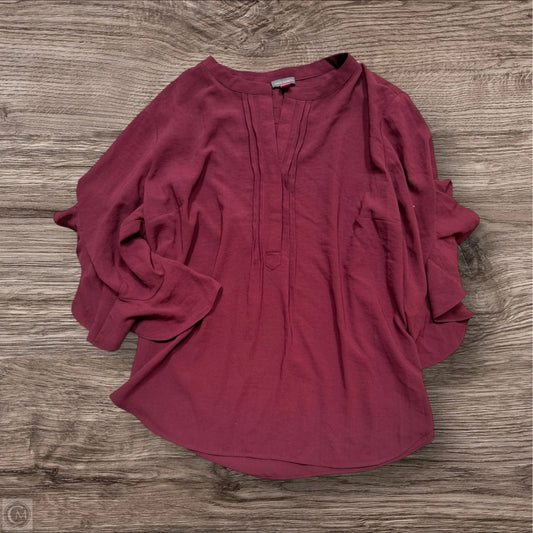 Top 3/4 Sleeve By Vince Camuto In Red, Size: 2x