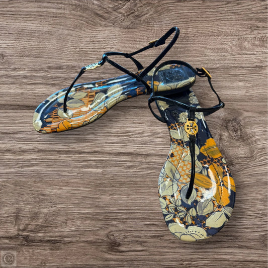 Sandals Designer By Tory Burch In Floral Print, Size: 10