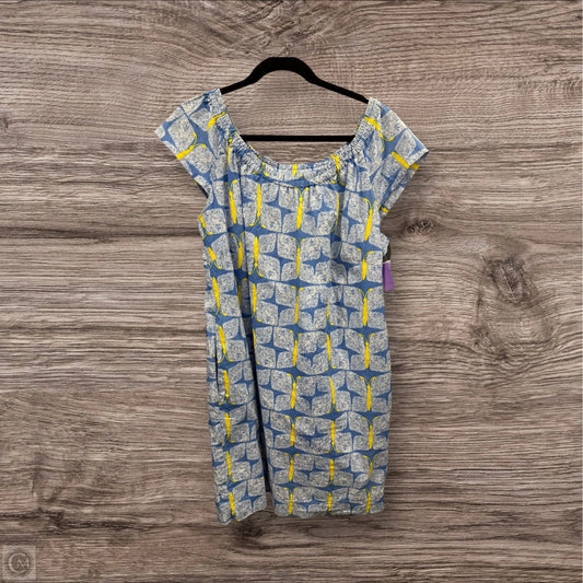 Dress Designer By Lilly Pulitzer In Blue & Yellow, Size: L