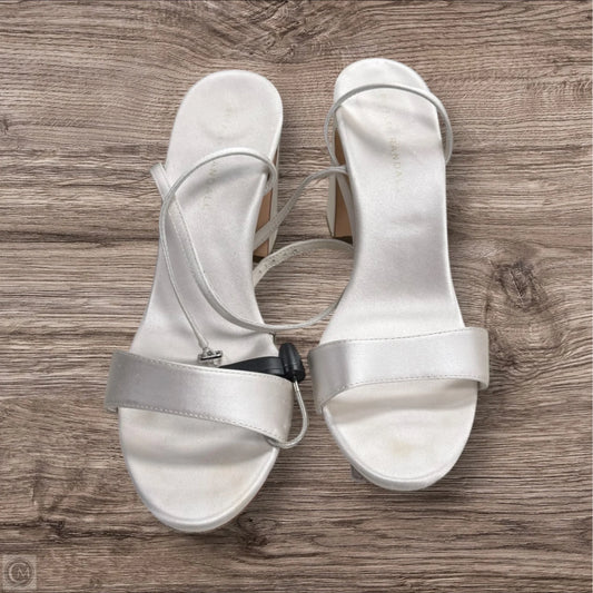 Sandals Heels Block By Loeffler Randall In White, Size: 9.5