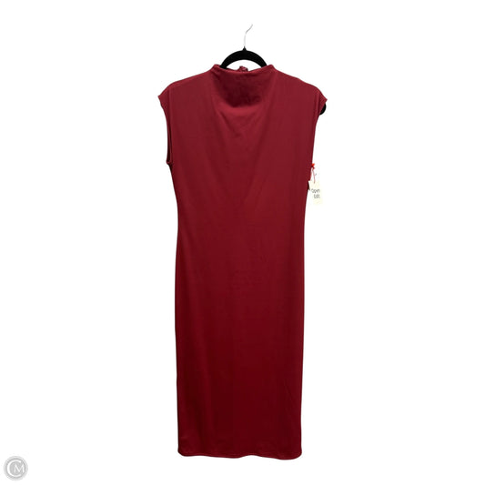 Dress Casual Midi By Open Edit In Red, Size: M