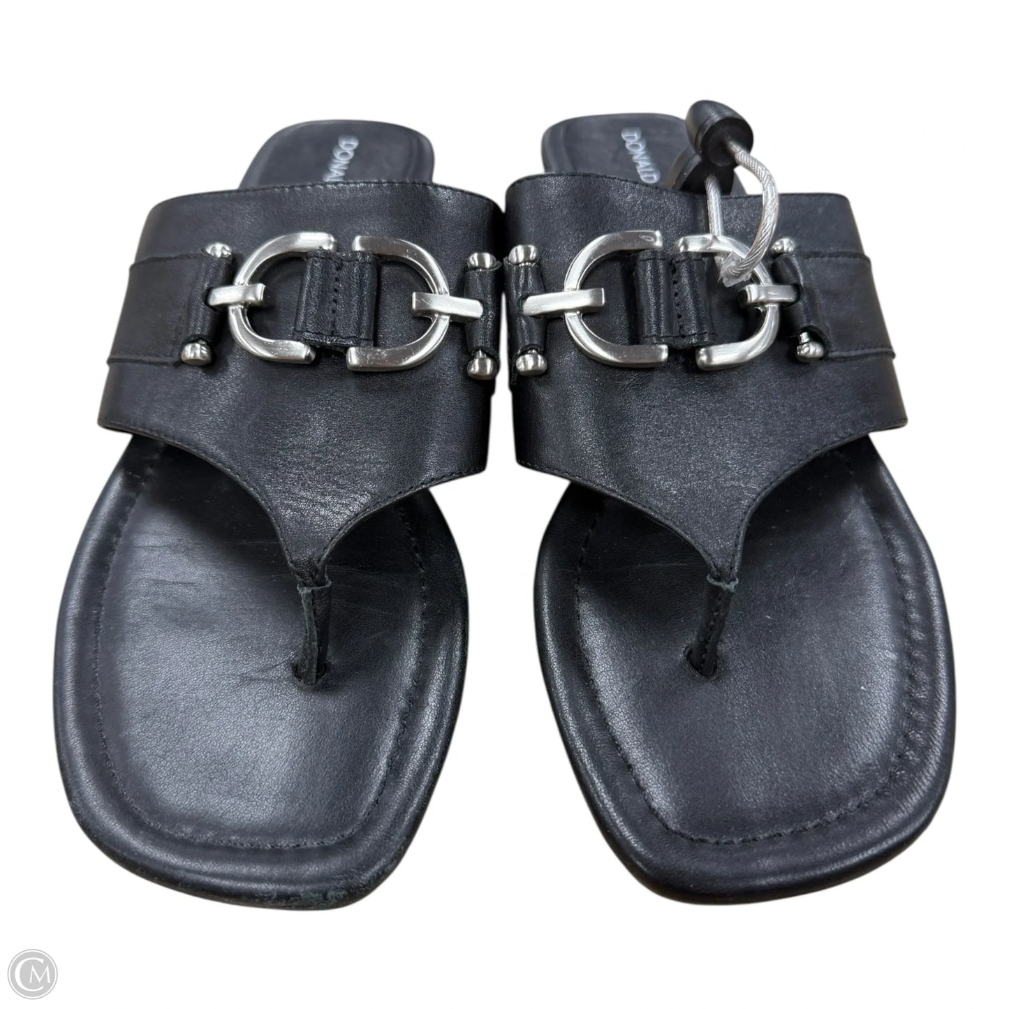 Sandals Flats By Donald Pliner In Black, Size: 7.5