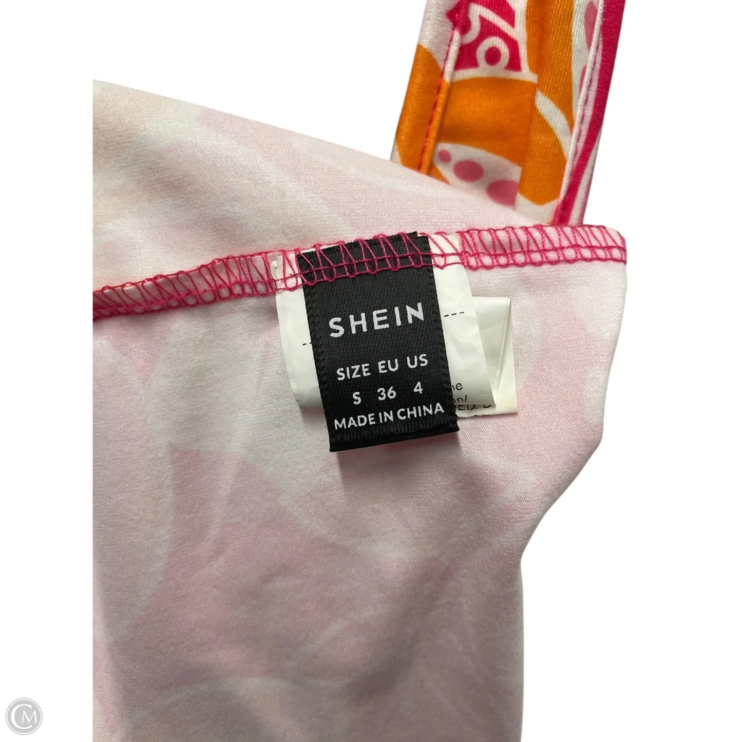 Dress Casual Short By Shein In Orange & Pink, Size: S