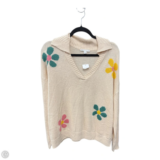 Sweater By Cato In Tan, Size: Xl