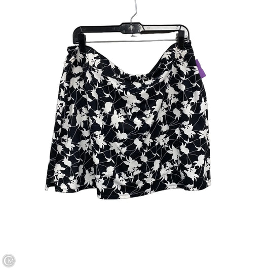 Skirt short By Tranquility In Black & White, Size: Xxl