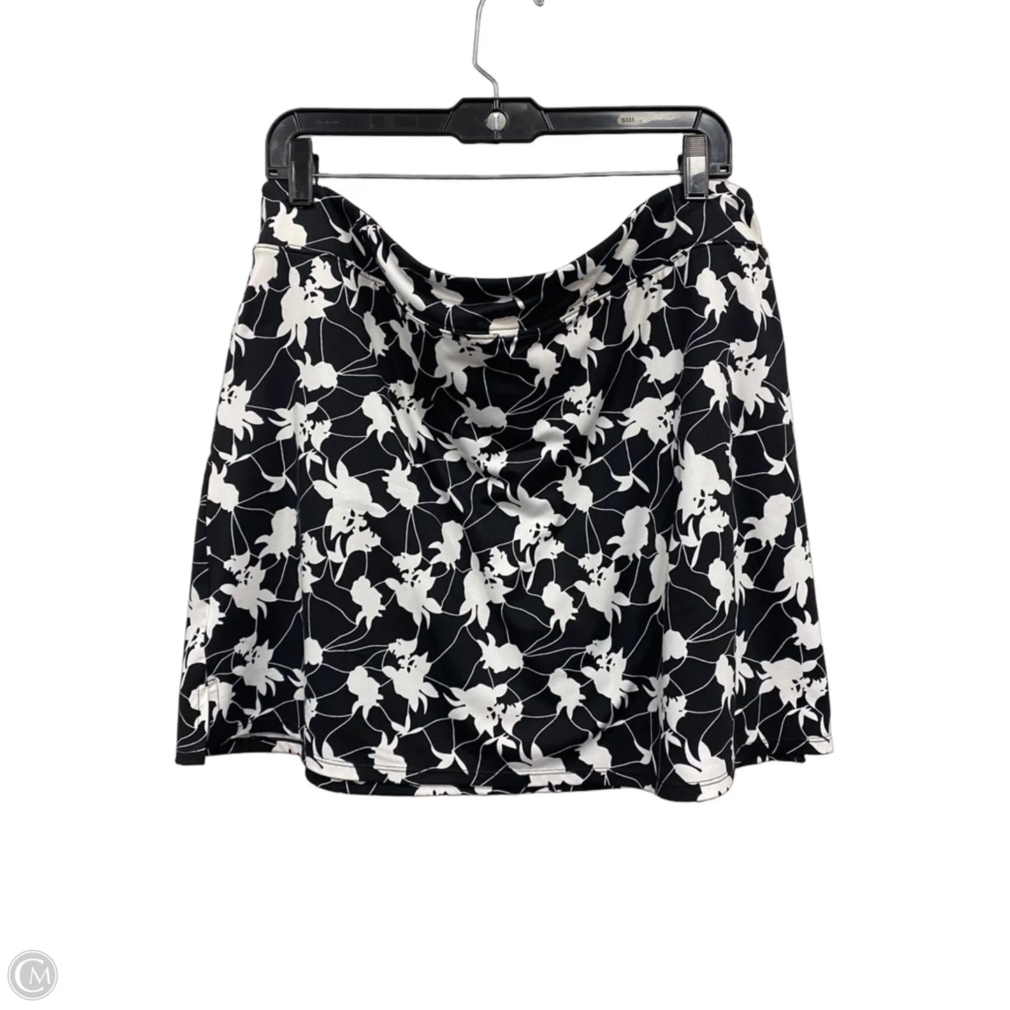 Skirt short By Tranquility In Black & White, Size: Xxl