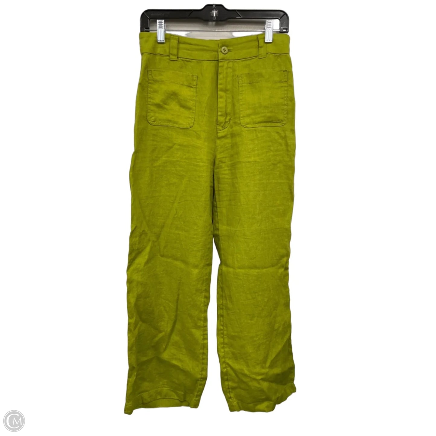 Pants Linen By Nicole Miller In Green, Size: 6