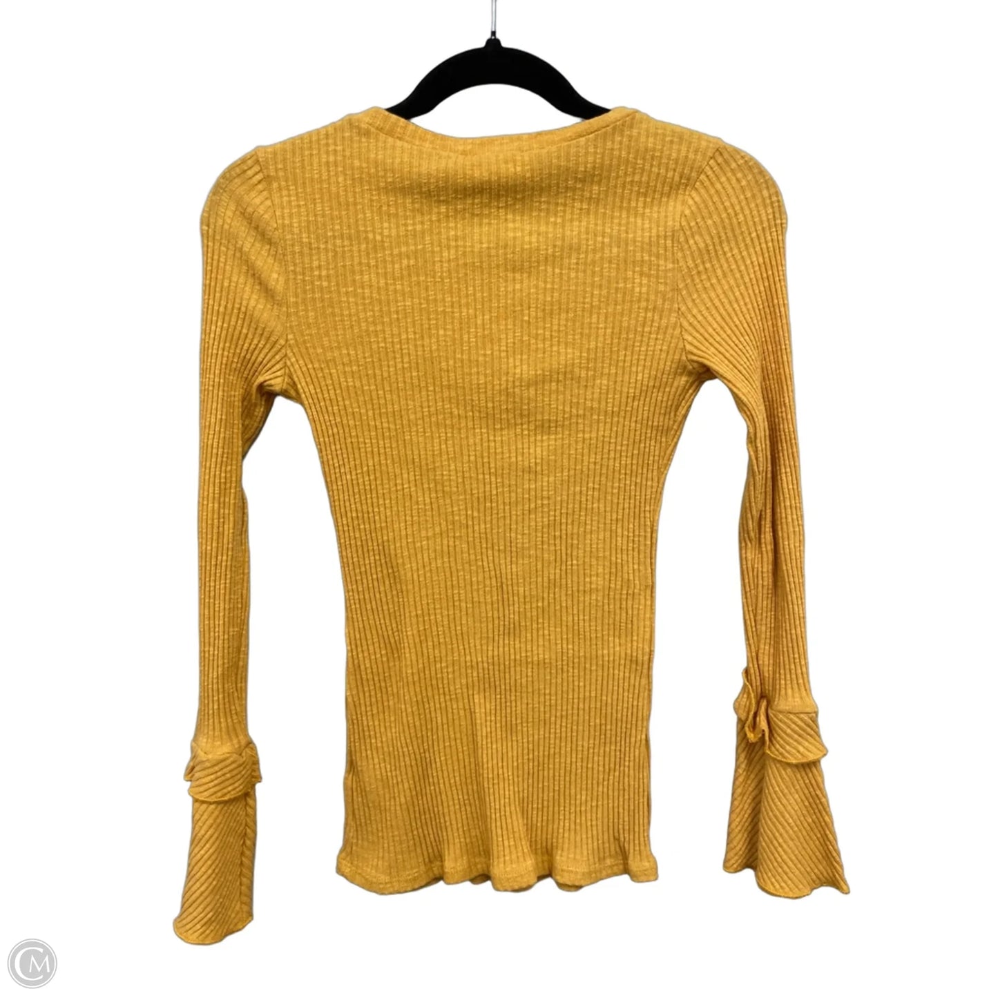 Top Long Sleeve By Altard State In Yellow, Size: M