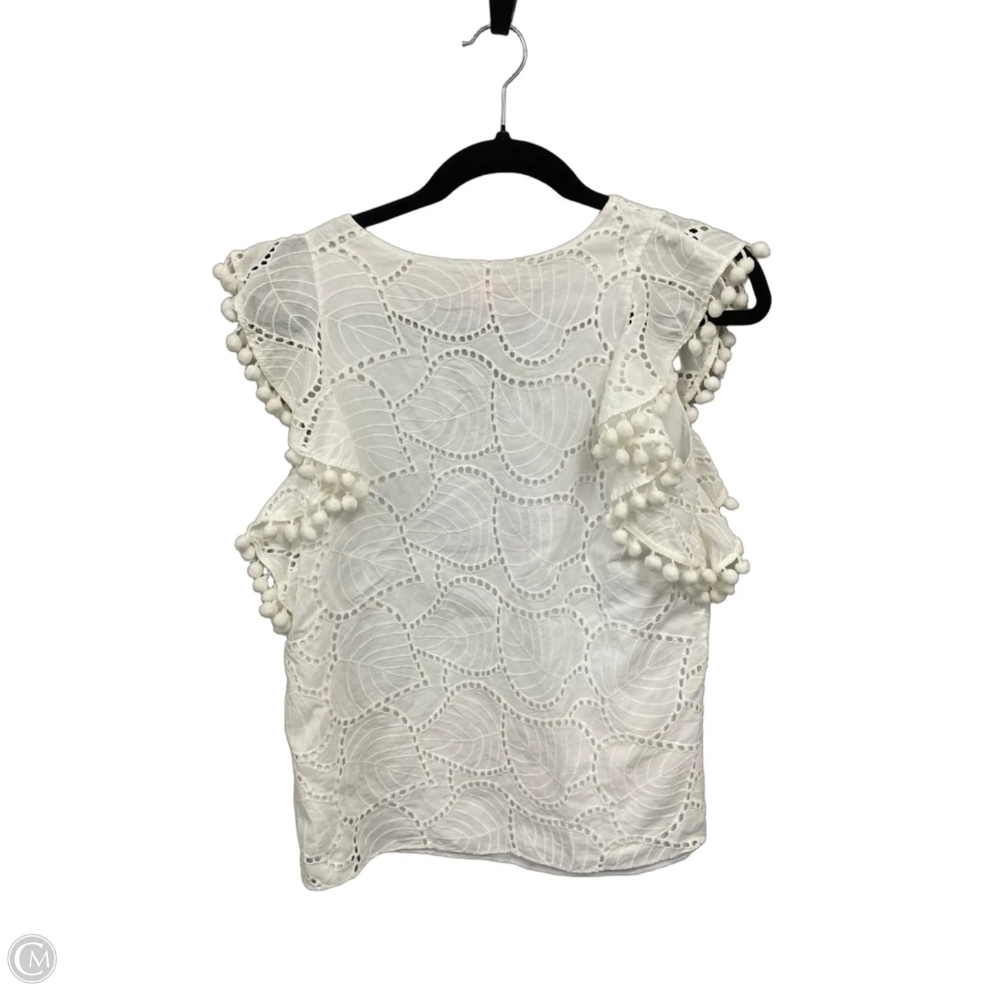 Top Short Sleeve Designer By Lilly Pulitzer In White, Size: Xs