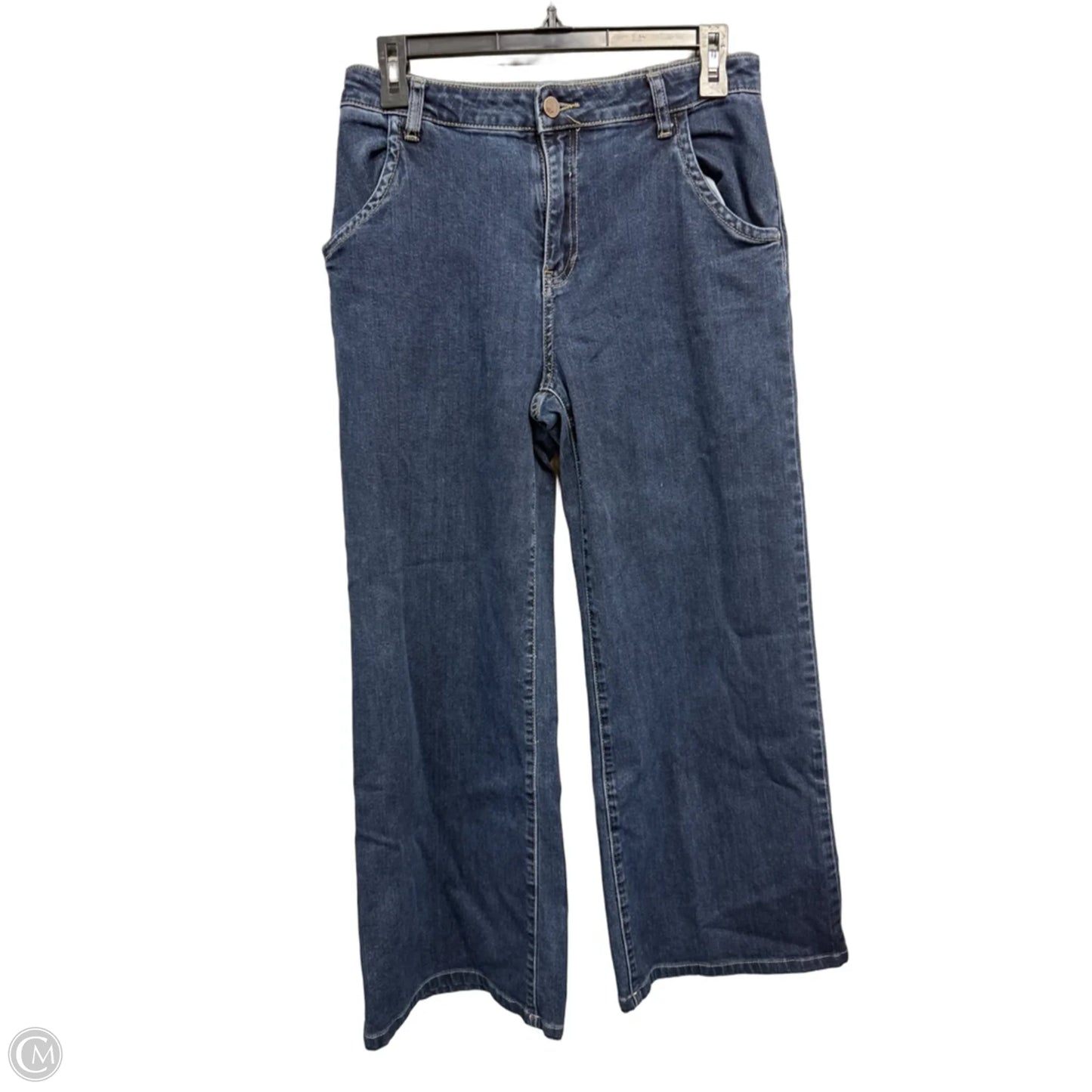Jeans Wide Leg By Clothes Mentor In Blue Denim, Size: 8