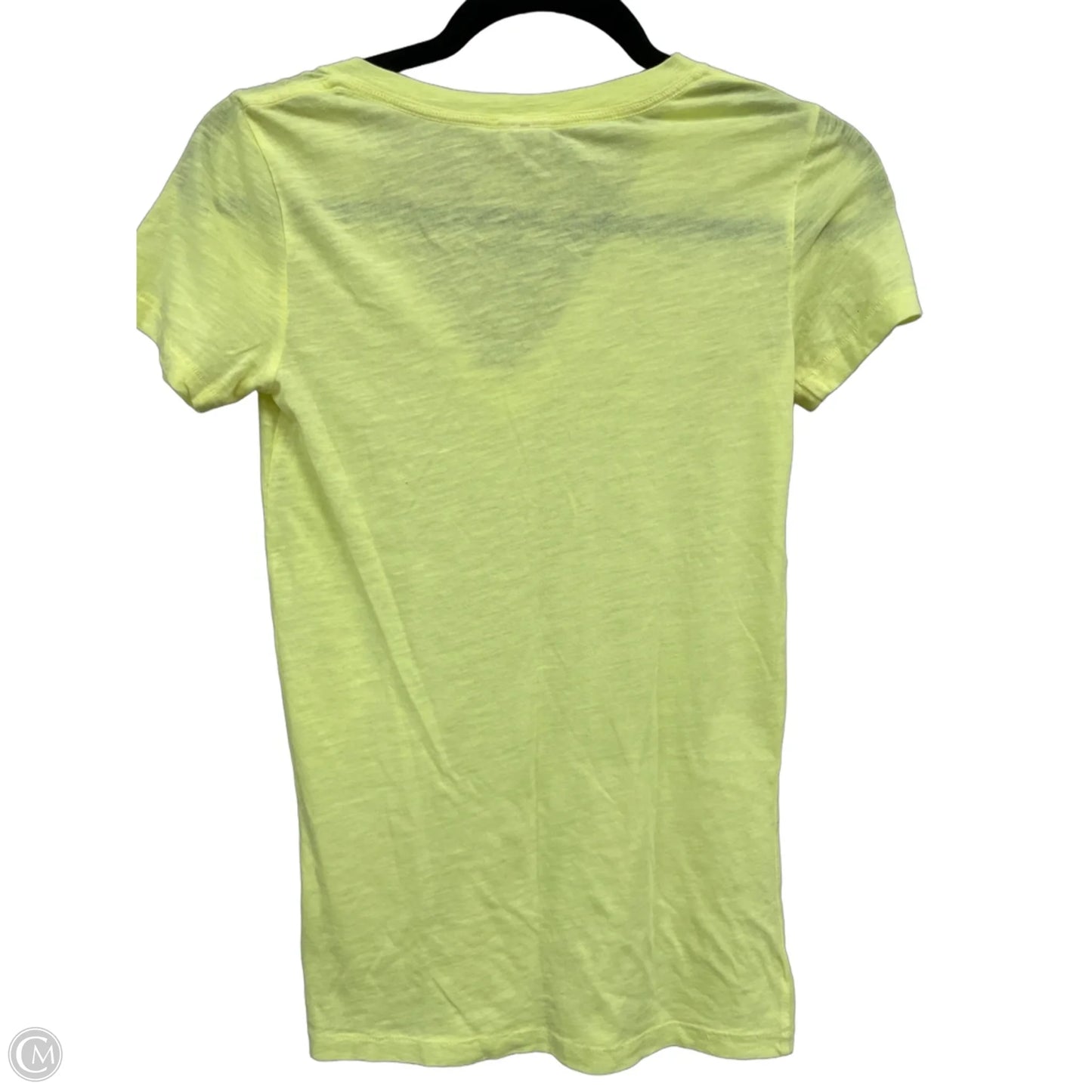 Top Short Sleeve By Pink In Yellow, Size: Xs