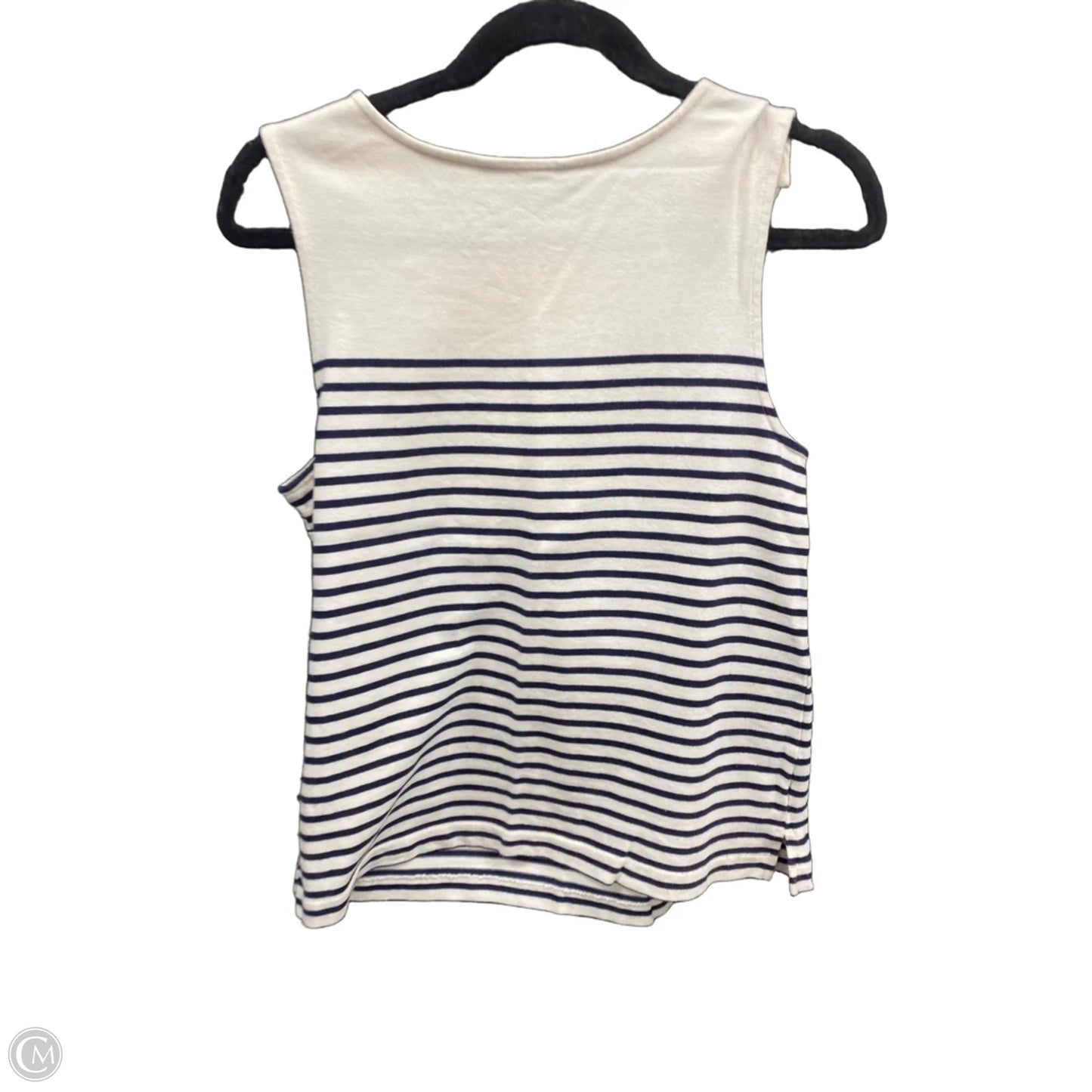 Top Sleeveless By Banana Republic In Striped Pattern, Size: M