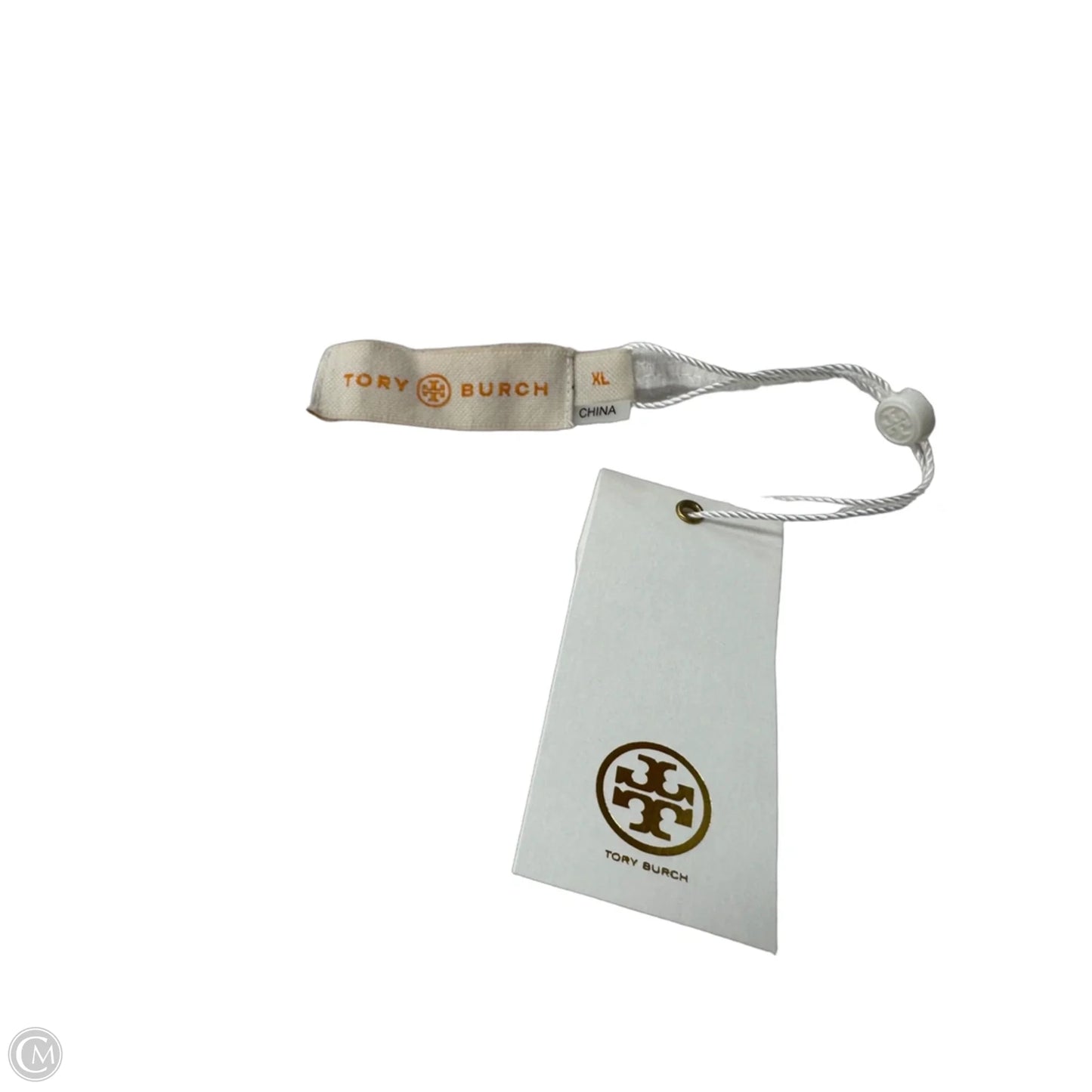 Top 3/4 Sleeve Designer By Tory Burch In Striped Pattern, Size: Xl