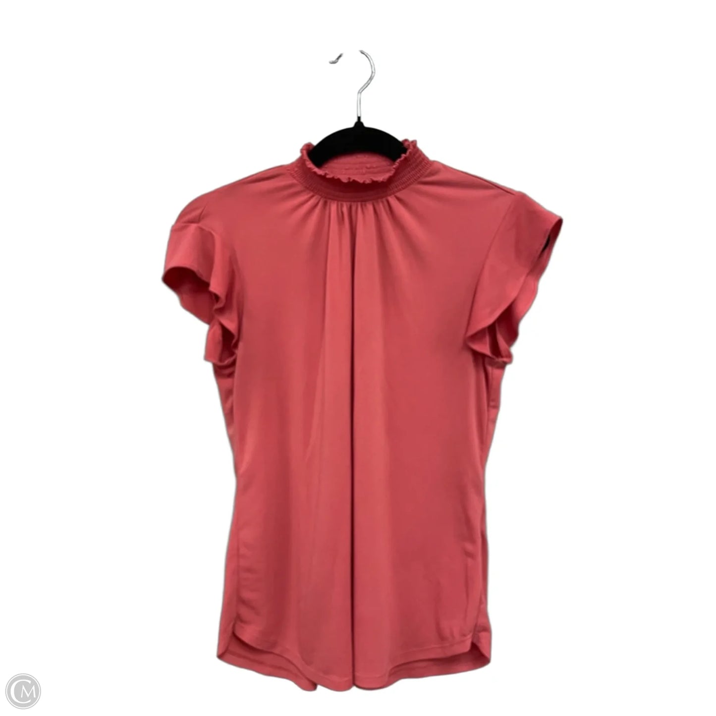 Top Short Sleeve By New York And Co In Orange, Size: Xs