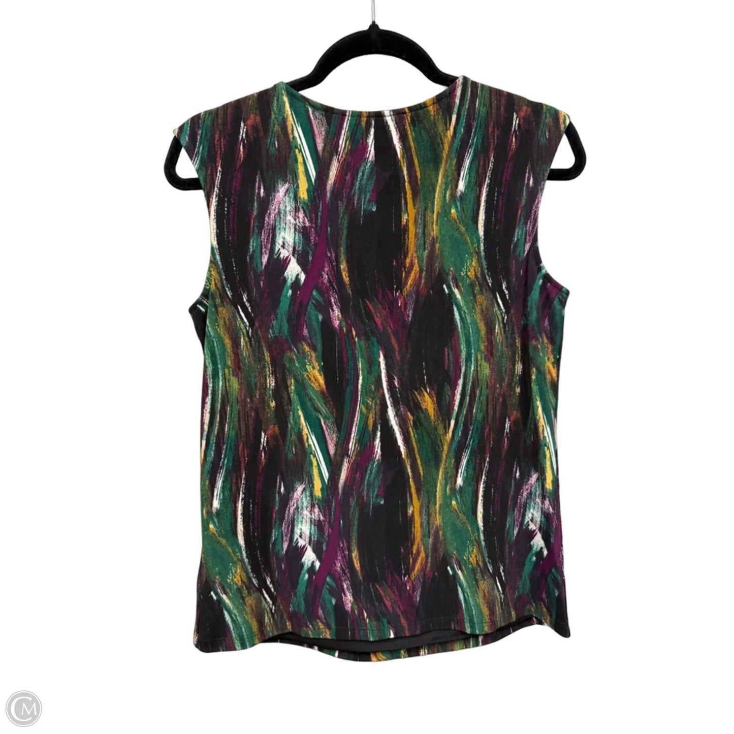 Top Sleeveless By Kasper In Striped Pattern, Size: S
