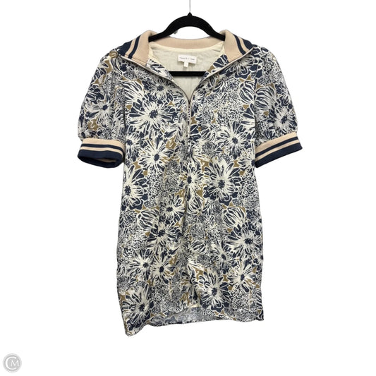 Dress Casual Short By Entro In Blue & Cream, Size: S