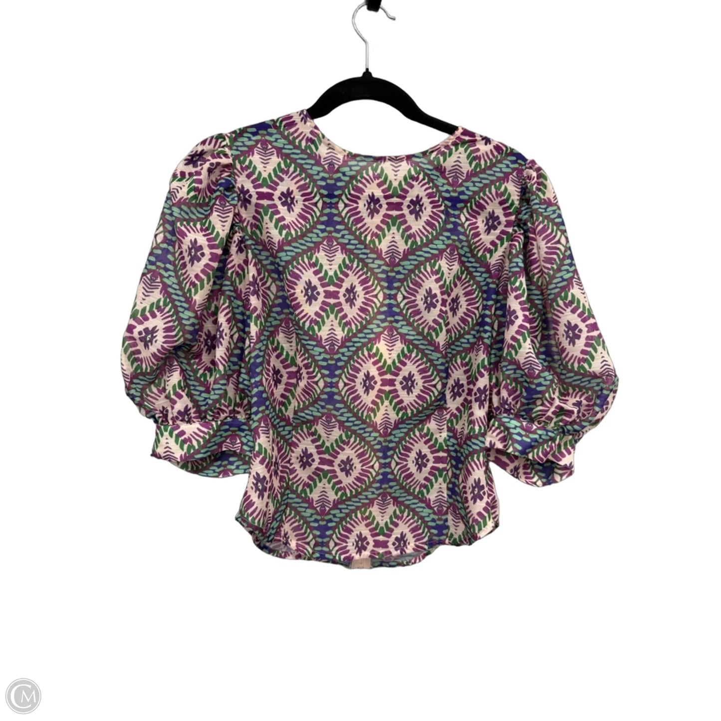 Top Short Sleeve By Clothes Mentor In Paisley Print, Size: S