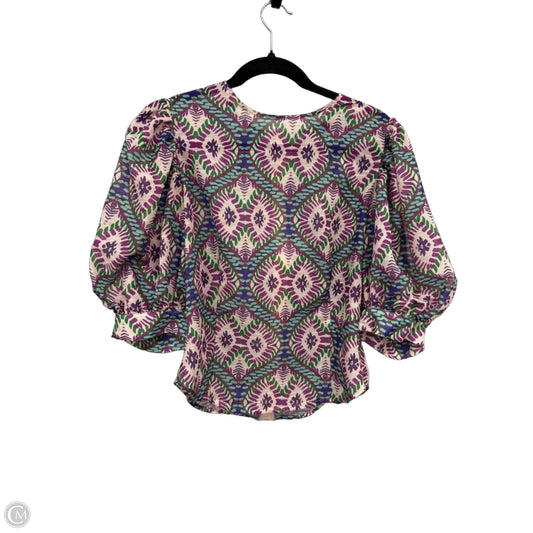 Top Short Sleeve By Clothes Mentor In Paisley Print, Size: S