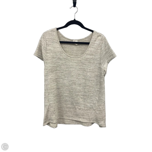 Top Short Sleeve By Soma In Beige, Size: L