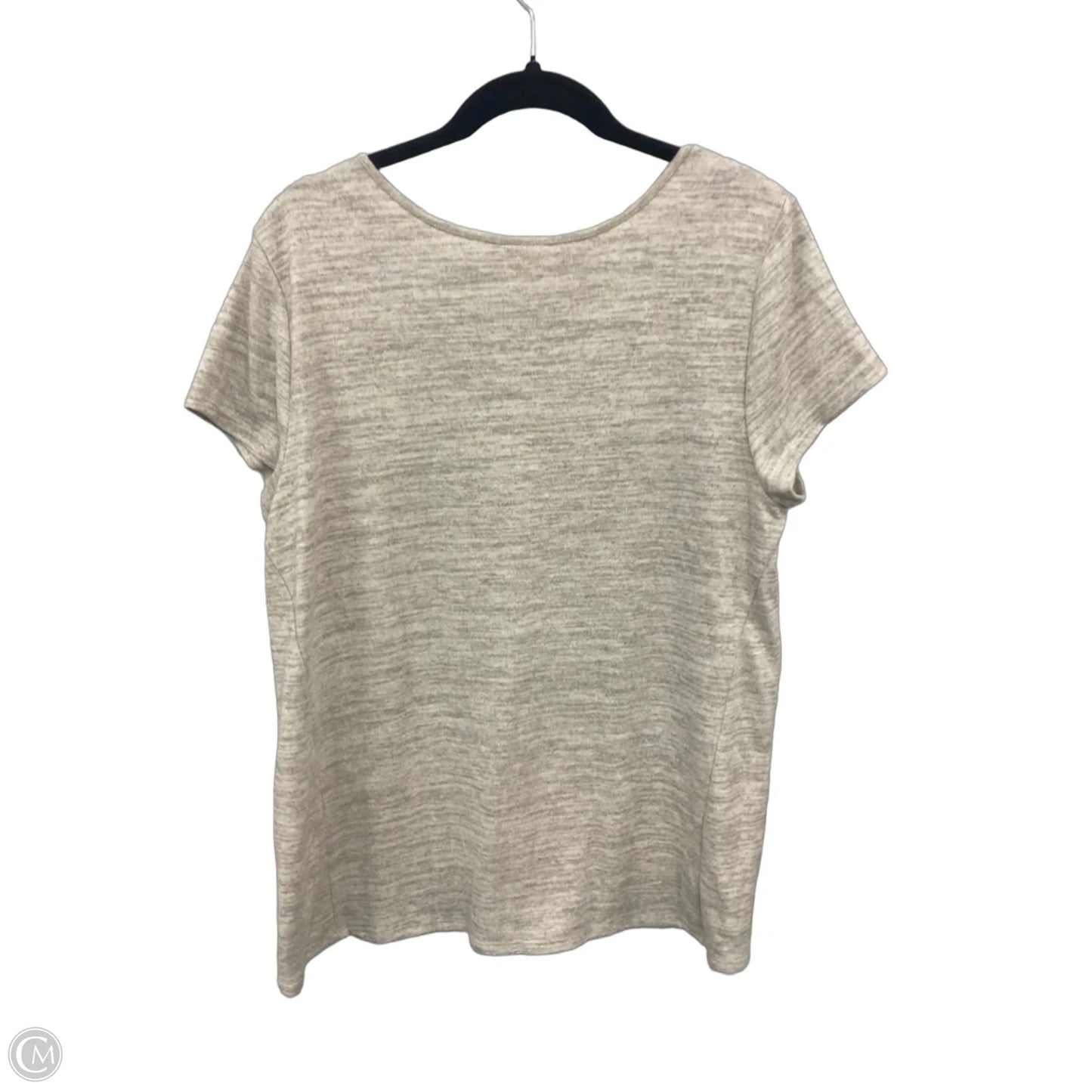 Top Short Sleeve By Soma In Beige, Size: L