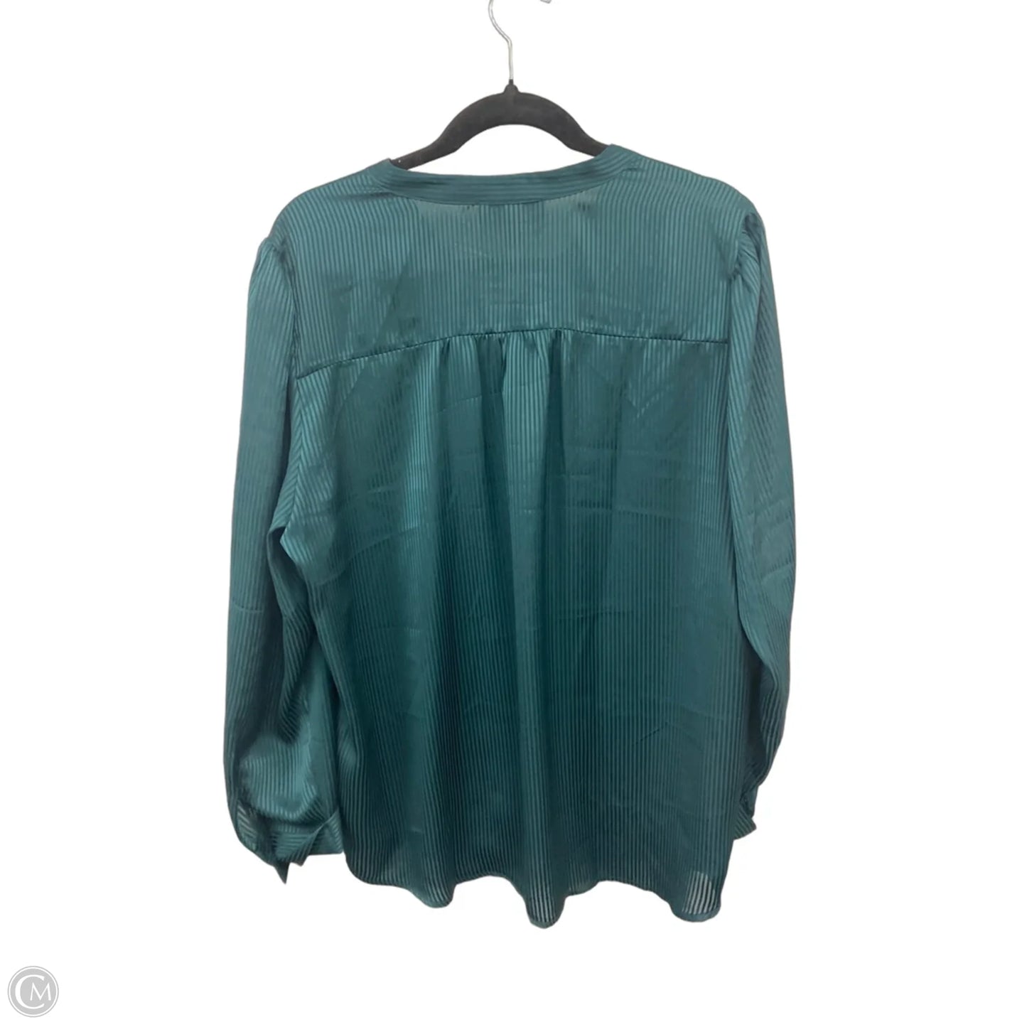Top Long Sleeve By Banana Republic In Green, Size: Xl