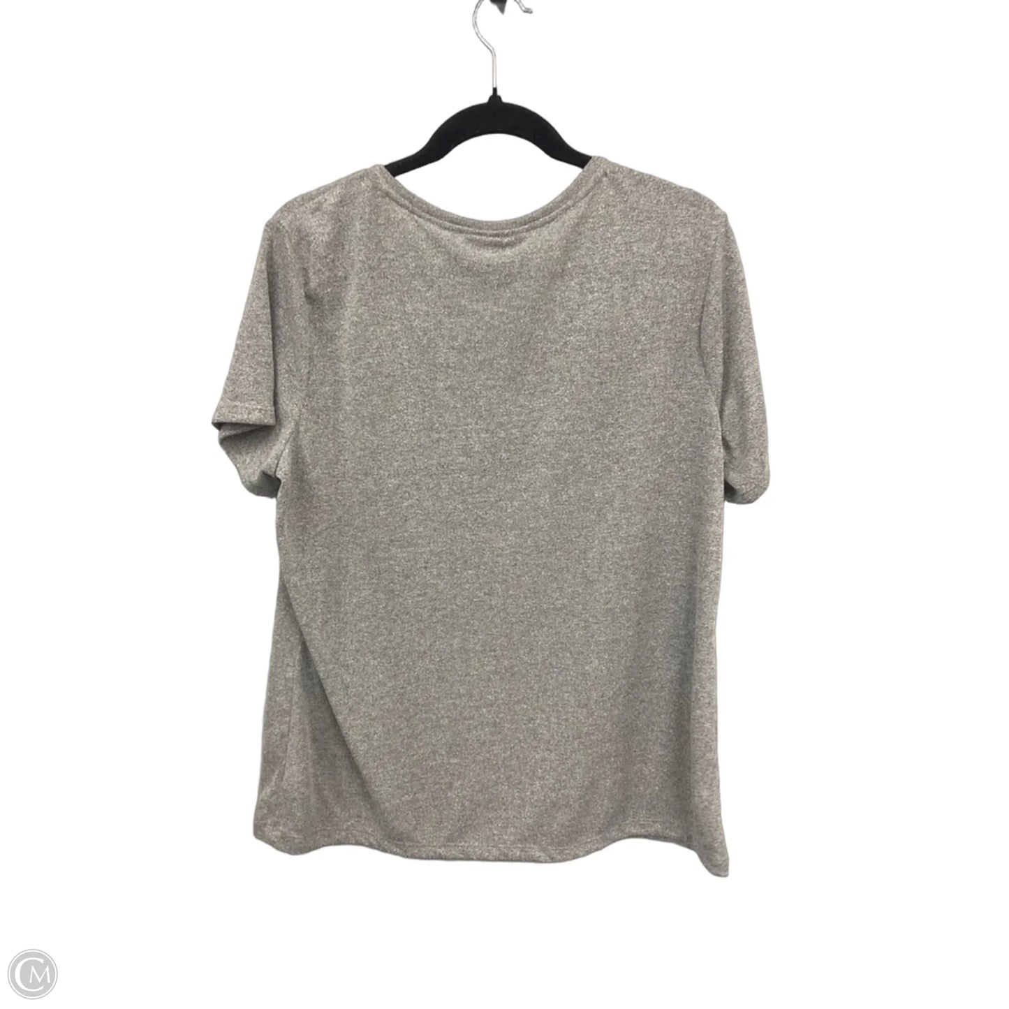 Top Short Sleeve By Apt 9 In Grey, Size: Xl