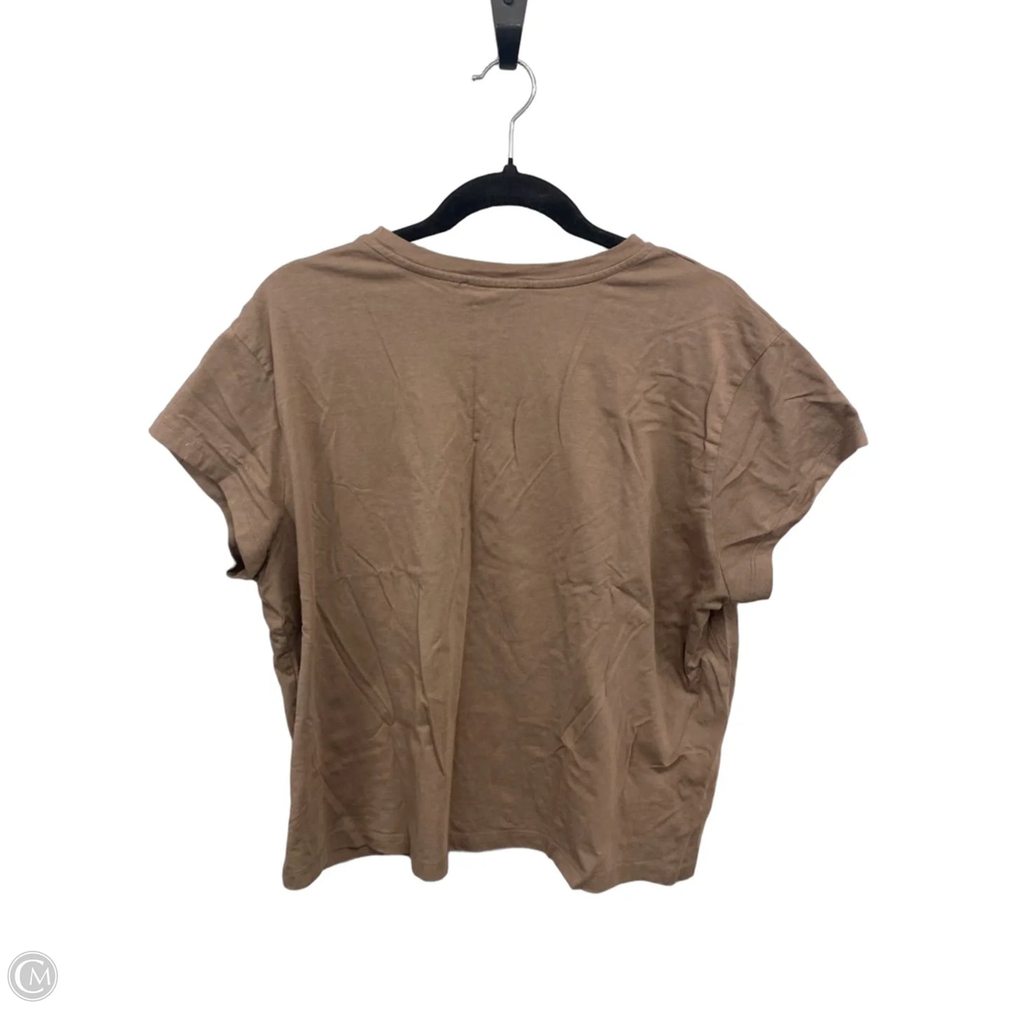 Top Short Sleeve By Loft In Brown, Size: Xl