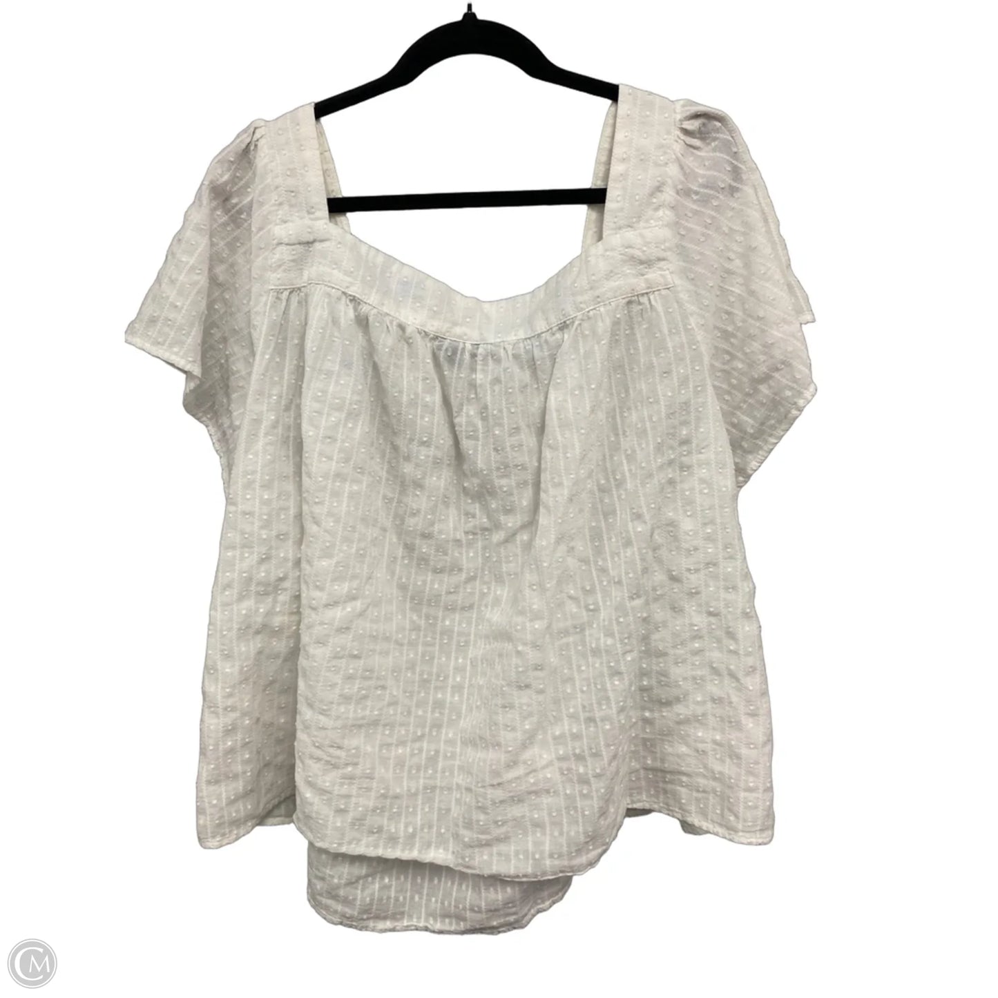 Top Short Sleeve By Torrid In White, Size: 4x