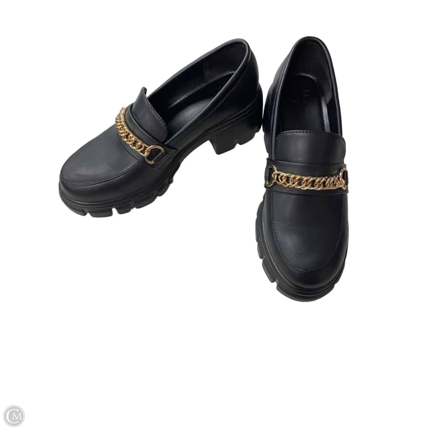 Shoes Heels Block By Jf In Black, Size: 8