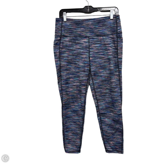 Athletic Leggings By Dsg Outerwear In Black & Blue, Size: L
