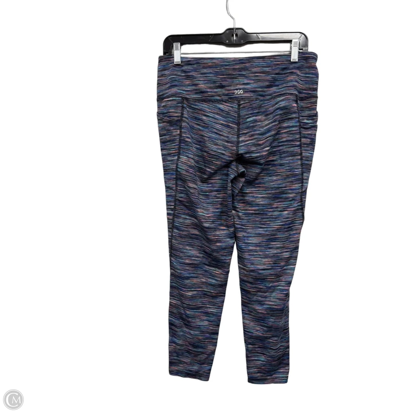 Athletic Leggings By Dsg Outerwear In Black & Blue, Size: L