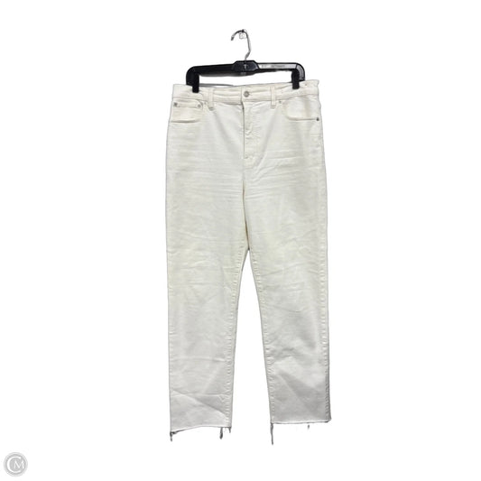 Jeans Straight By Madewell In Cream, Size: 10l