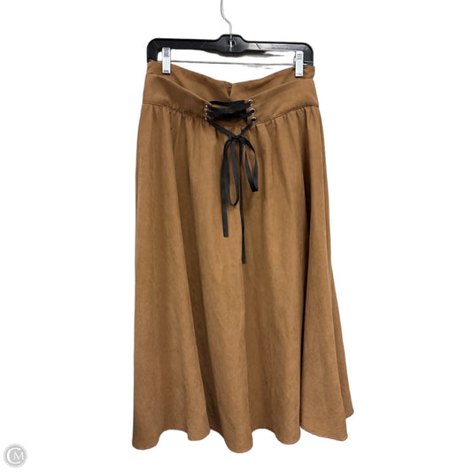 Skirt Midi By Shein In Brown, Size: L