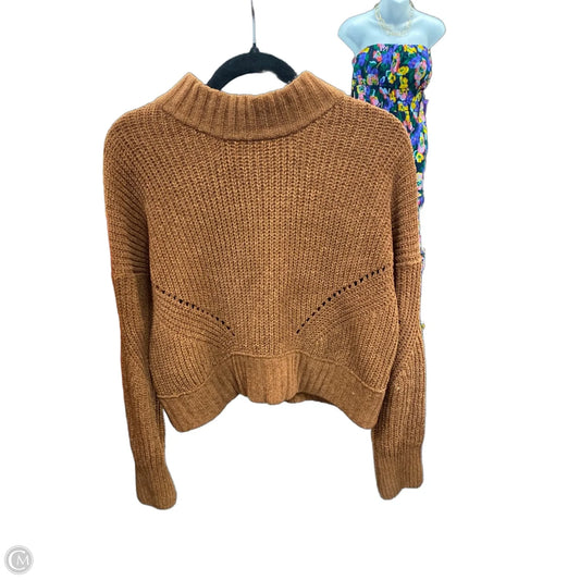 Sweater By Pink Rose In Brown, Size: L