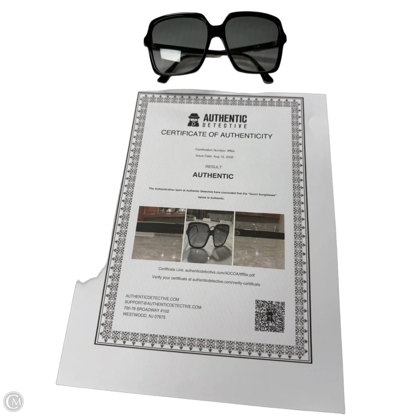 Sunglasses Luxury Designer By Gucci, Size: Large