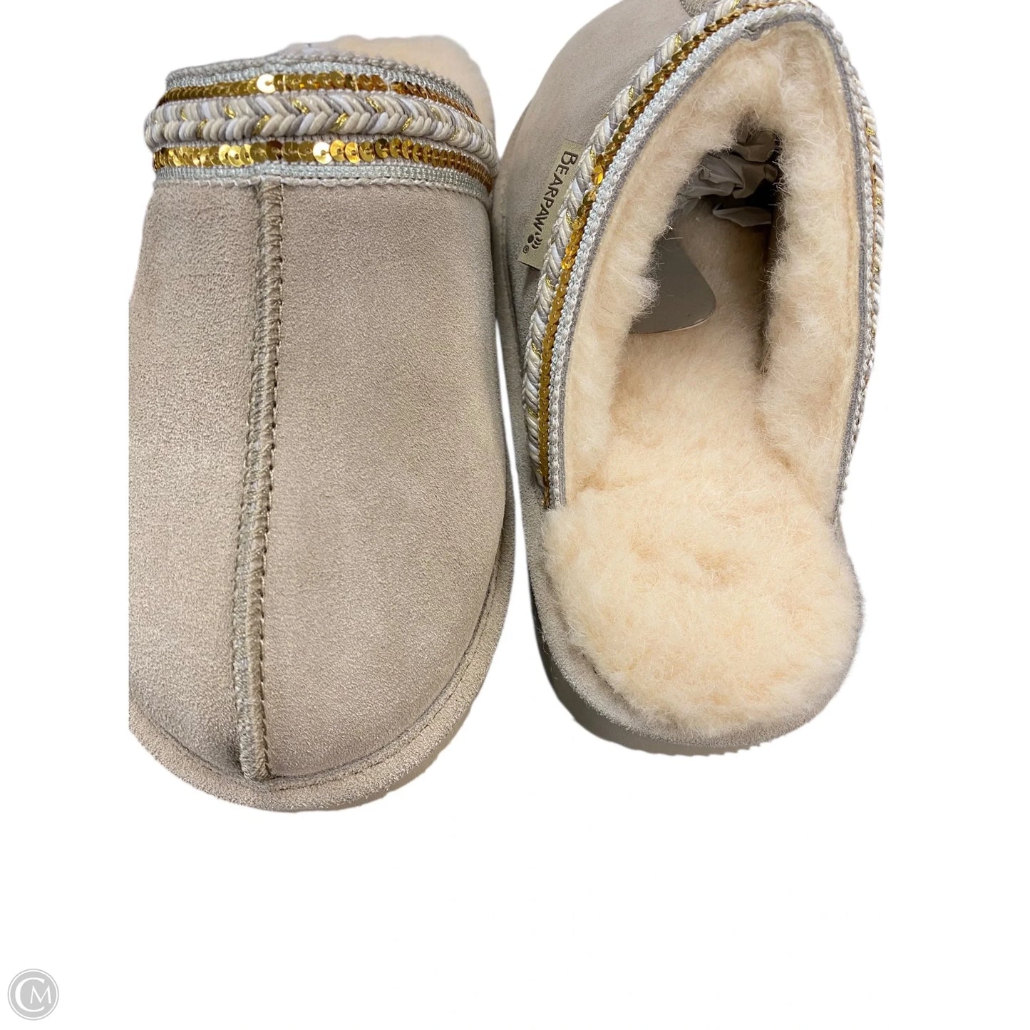 Slippers By Bearpaw In Beige, Size: 9