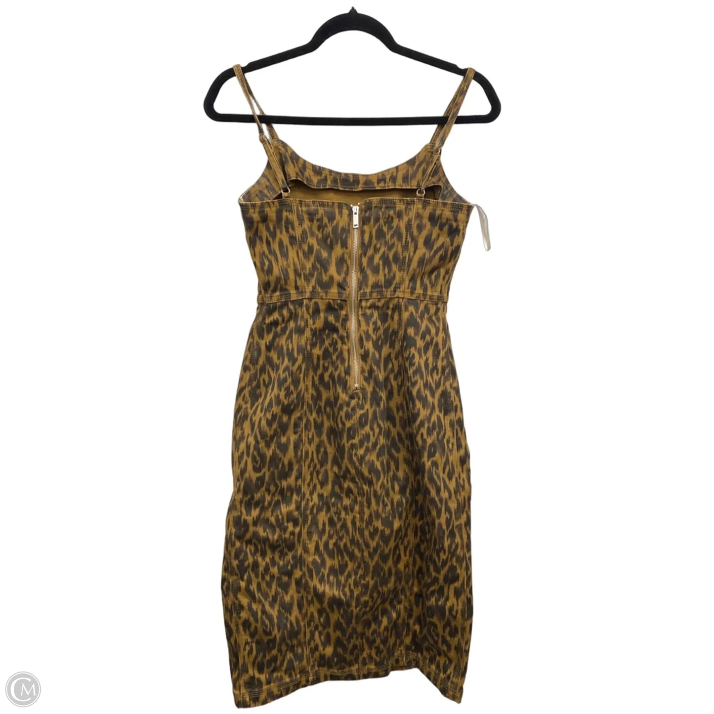 Dress Casual Midi By Steve Madden In Black & Brown, Size: 4