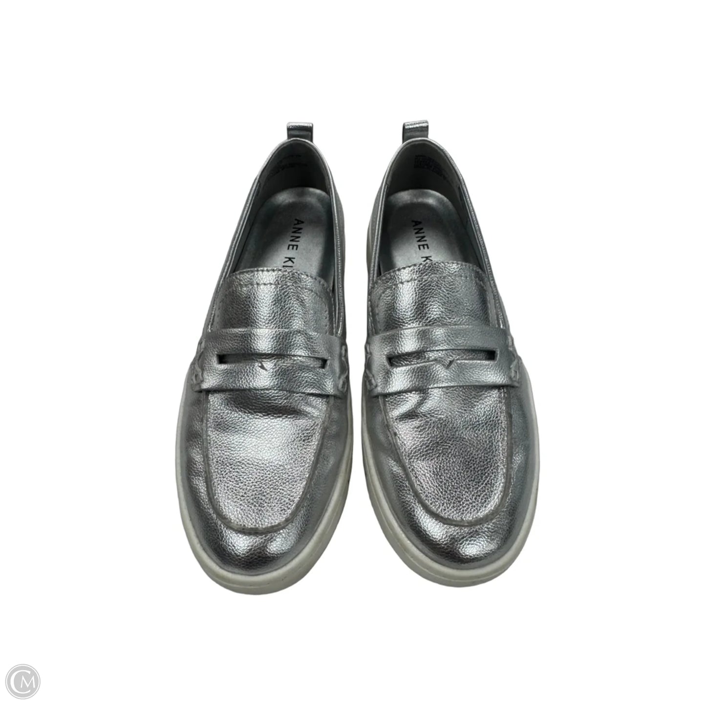 Shoes Flats By Anne Klein In Silver & White, Size: 7