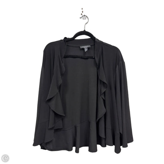 Cardigan By R And M Richards In Black, Size: 3x