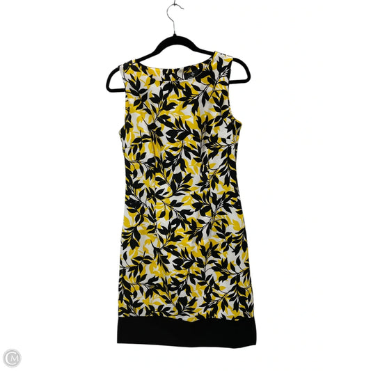Dress Casual Short By Ronnie Nicole In Black & Yellow, Size: 6