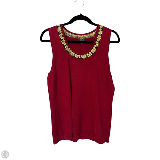 Tank Top By Clothes Mentor In Maroon, Size: M