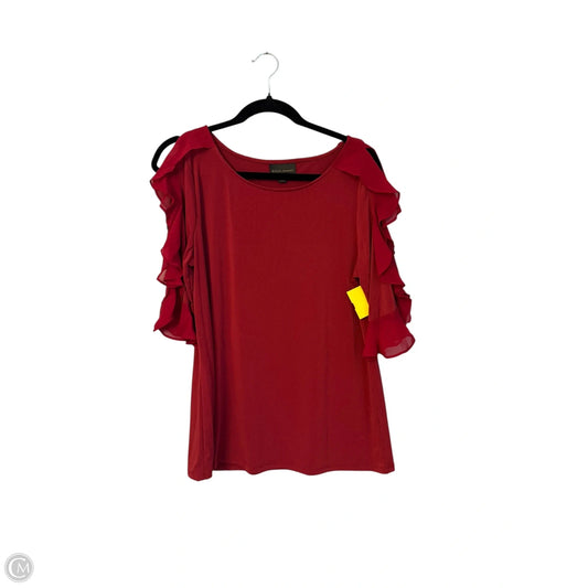 Top Short Sleeve By Bold Elements In Red, Size: L