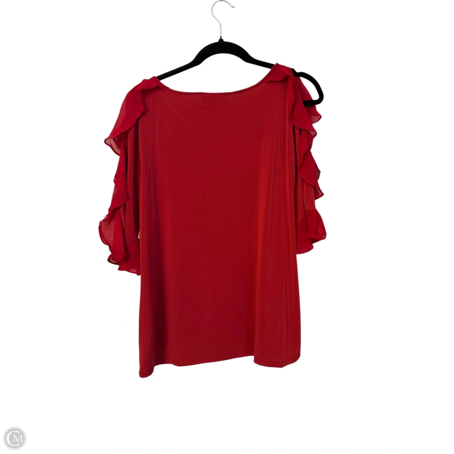 Top Short Sleeve By Bold Elements In Red, Size: L