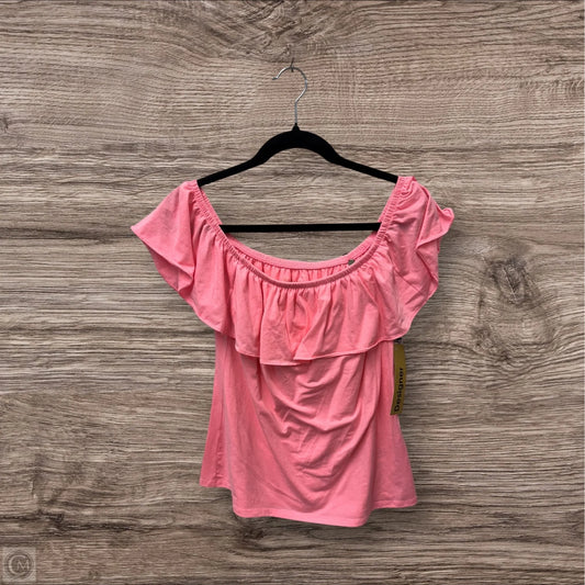 Top Short Sleeve Designer By Lilly Pulitzer In Pink, Size: M