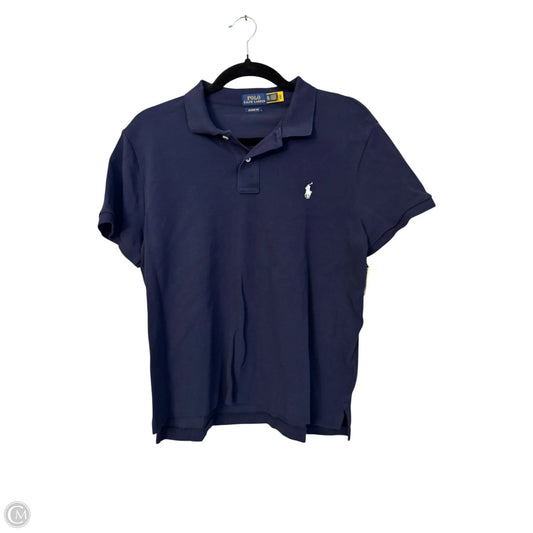 Top Short Sleeve By Polo Ralph Lauren In Navy, Size: Xl