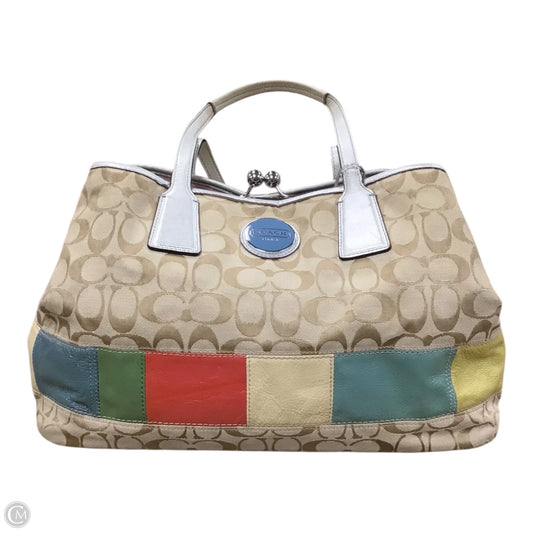 Handbag Designer By Coach, Size: Large